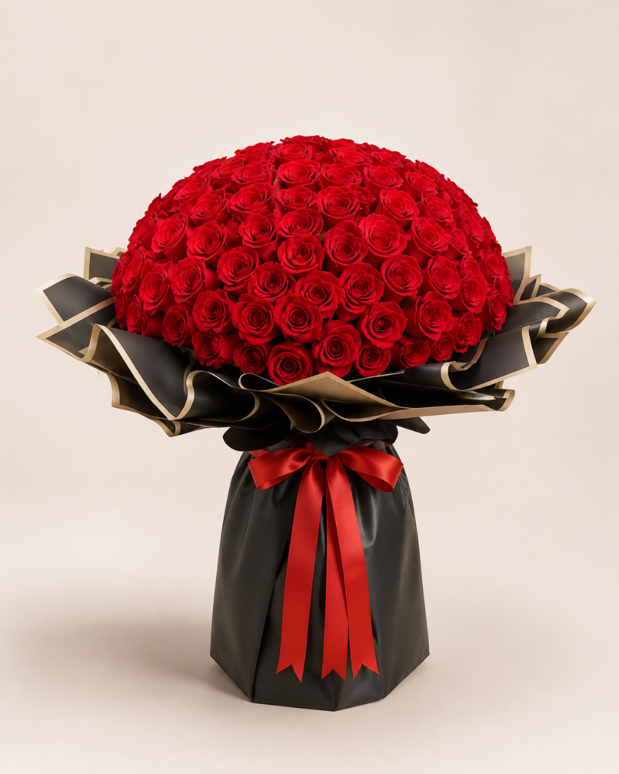My Love Serisi 200 Kırmızı Gül Buketi