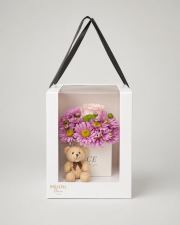 Happy Bear Serisi Kutuda Gül ve Papatya