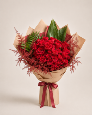 Ruby Red Premium Gül Buketi
