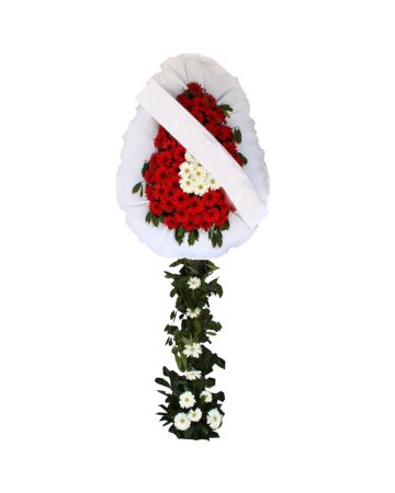 Renkli Gerbera Cenaze Çelengi