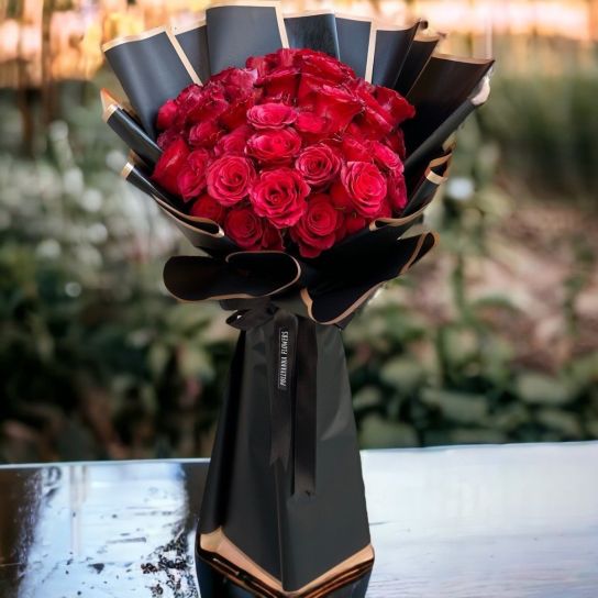 Kırmızı gül buketi