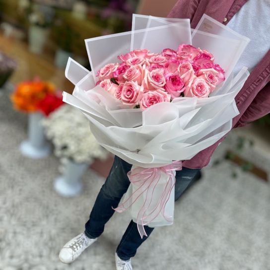 41 Pembe Gül Buketi