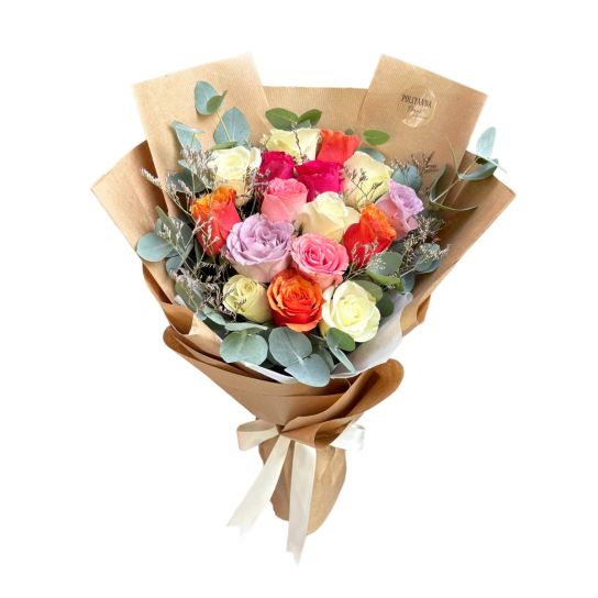 Renkli Güller Buketi