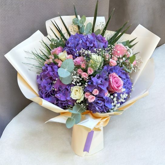 Premium Ortanca Buketi